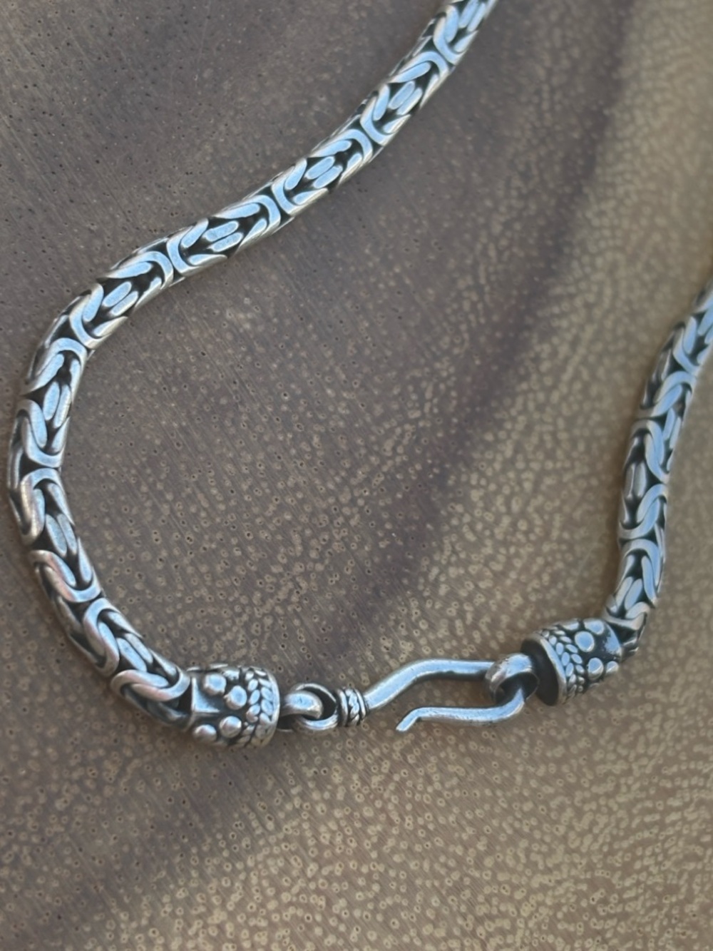 Sterling Silver Articulated Chain Bracelet
